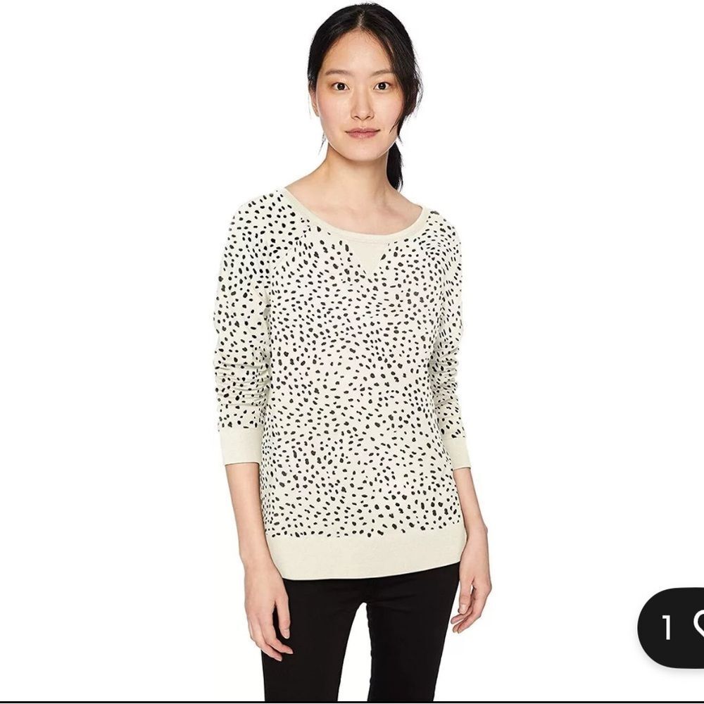 Daily Ritual Women's Oversized Terry Cotton Modal High-Low Sweatshirt size XL